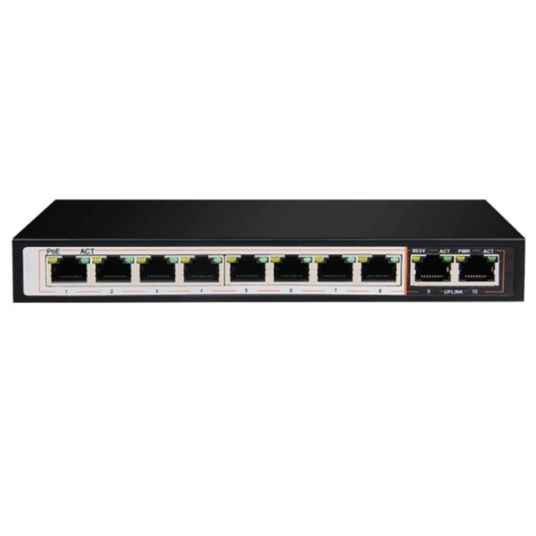 DLINK DGS-F1010P-E 10 PORT GIGABIT LONG RANGE POE+SURVEILLANCE SWITCH