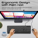 Promate Wired Keyboard and Mouse Combo