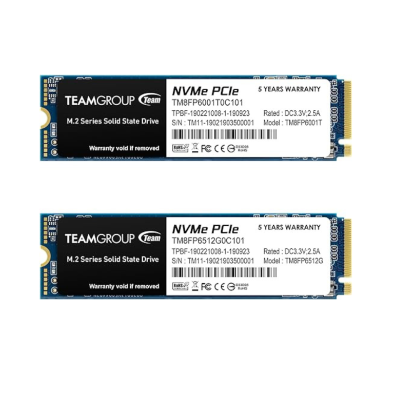 TEAMGROUP MP33 512GB 2 Pack SLC Cache 3D NAND TLC NVMe 1.3 PCIe Gen3x4 M.2 2280 Internal Solid State Drive SSD