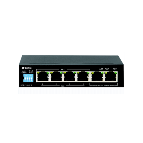 D-Link DES-F1006P-E 6-Port