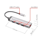 Verbatium- Usb C Multiport 4 Port Hub Usb Only